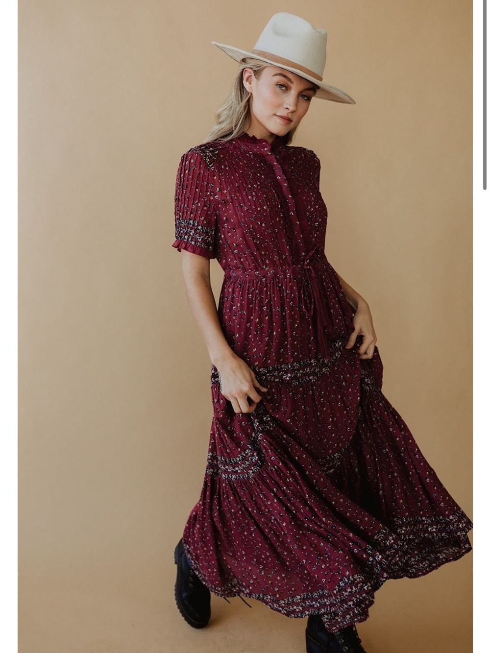 Free People Rare Feelings Floral Print Maxi Dress